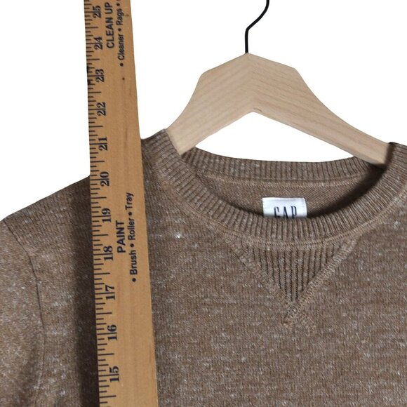 GAP Kids Brown Marled Crewneck Pullover Sweater Size L (10-11 Years) - Picture 4 of 7